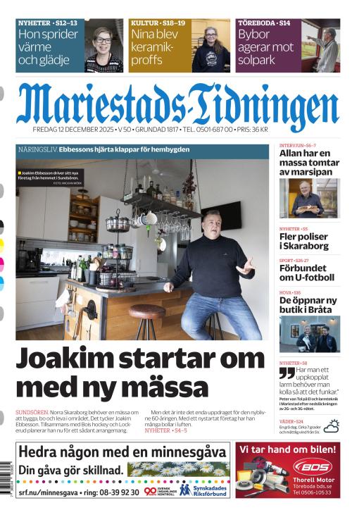 Mariestads-Tidningen 12.12.2025