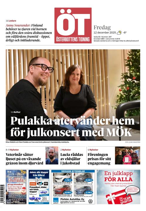 Österbottens Tidning 12.12.2025