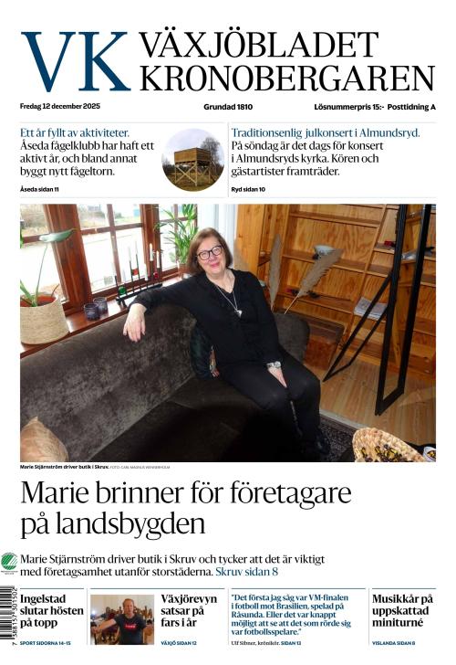 Växjöbladet Kronobergaren 12.12.2025