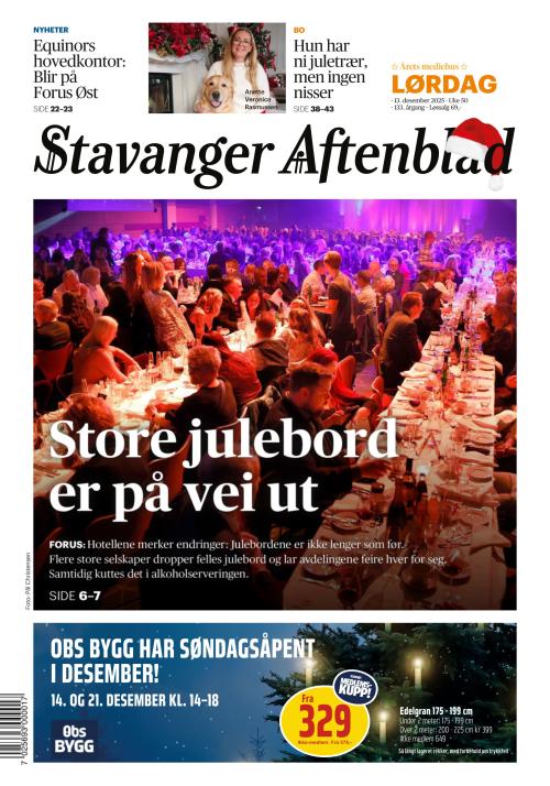 Stavanger Aftenblad (NO) 13.12.2025
