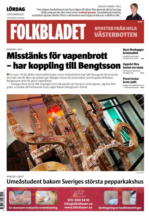 Folkbladet (Västerbotten) (SE) 13.12.2025