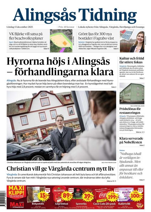 Alingsås Tidning 13.12.2025