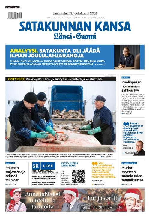 Satakunnan Kansa Länsi-Suomi 13.12.2025