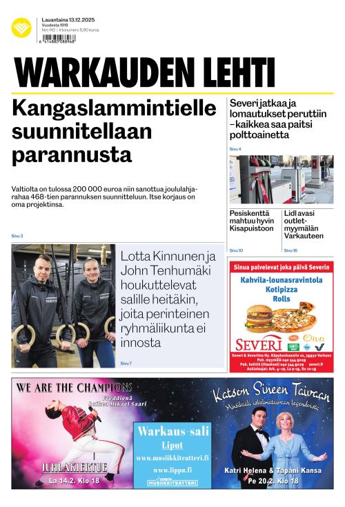 Warkauden Lehti 13.12.2025