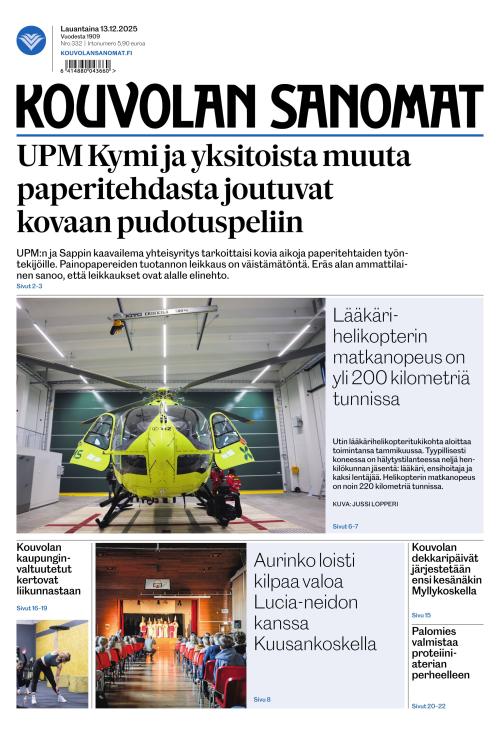 Kouvolan Sanomat 13.12.2025