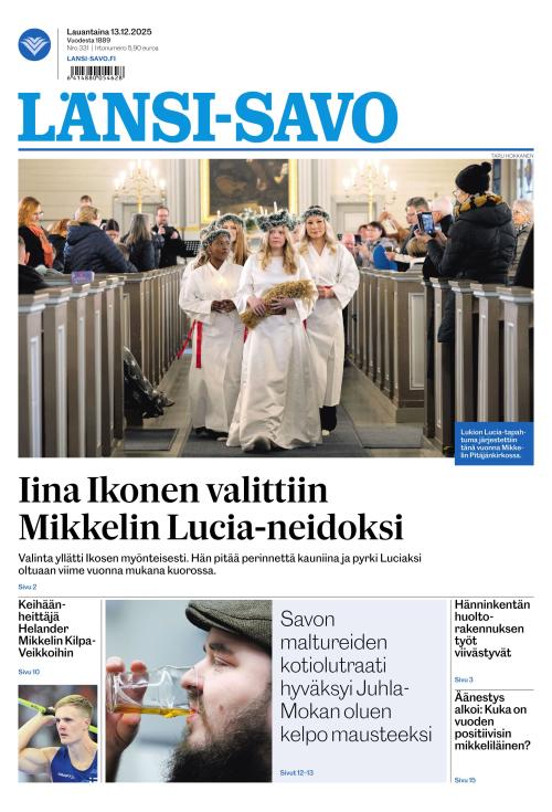 Länsi-Savo 13.12.2025