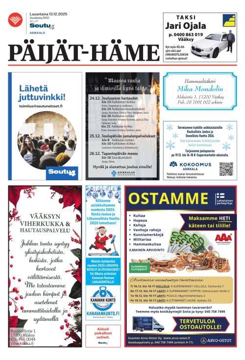 Päijät-Häme lehti 13.12.2025