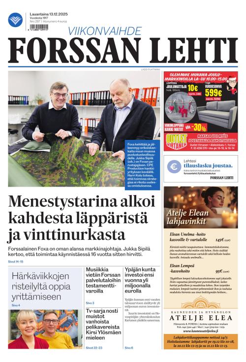 Forssan Lehti 13.12.2025