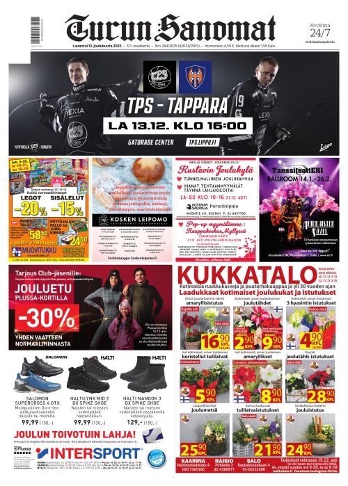 Turun Sanomat 13.12.2025