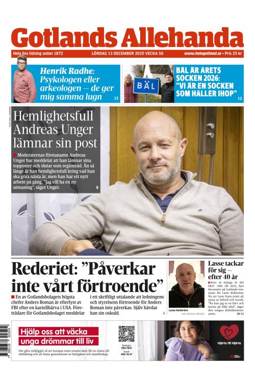 Gotlands Allehanda 13.12.2025
