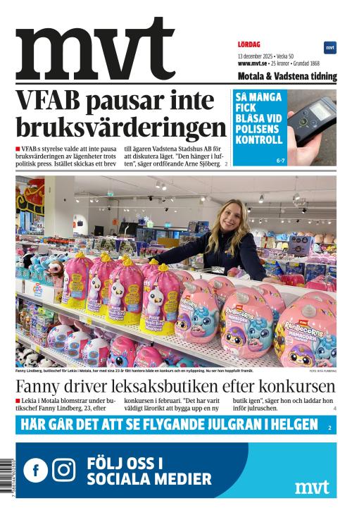 Motala Vadstena Tidning 13.12.2025