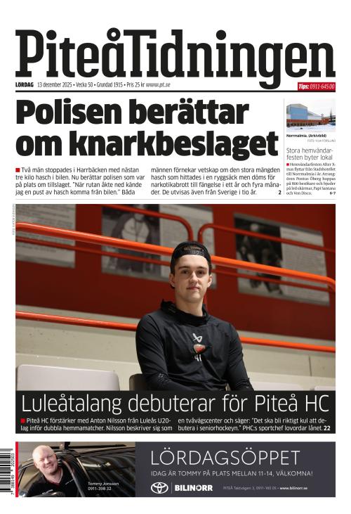 Piteå-Tidningen 13.12.2025