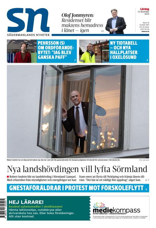 Södermanlands Nyheter 13.12.2025