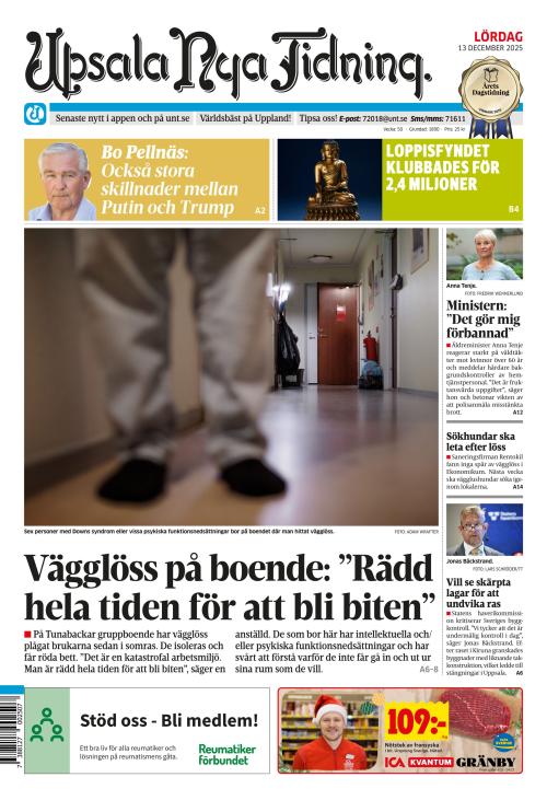Upsala Nya Tidning 13.12.2025