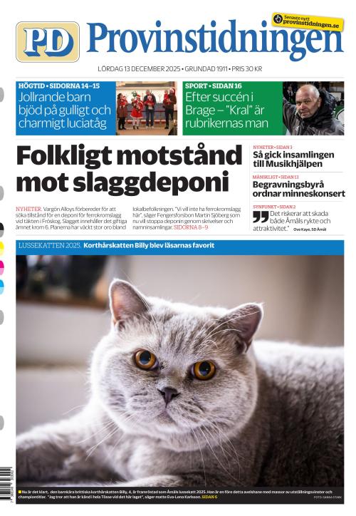 Provinstidningen Dalsland 13.12.2025