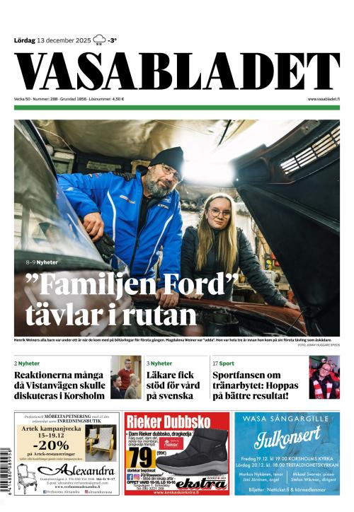 Vasabladet 13.12.2025