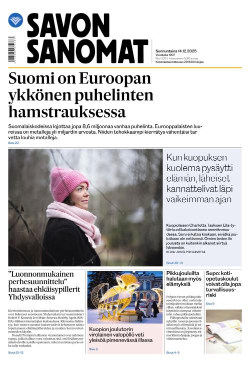 Savon Sanomat 14.12.2025