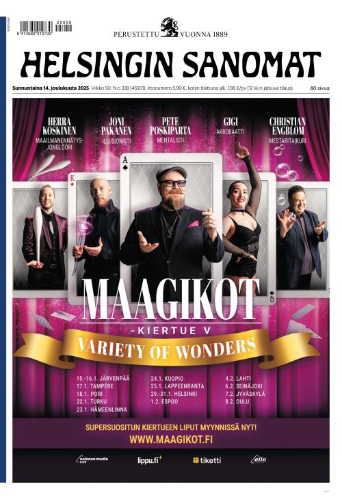 Helsingin Sanomat 14.12.2025