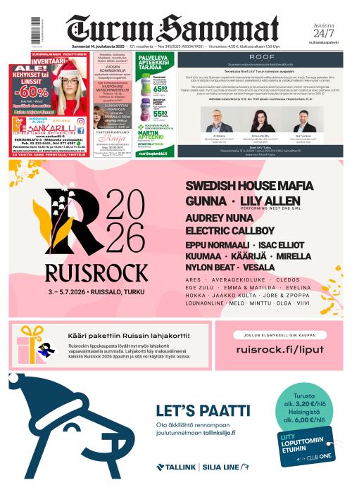 Turun Sanomat 14.12.2025