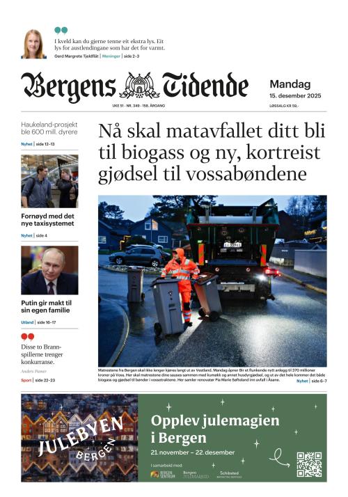 Bergens Tidende (NO) 15.12.2025