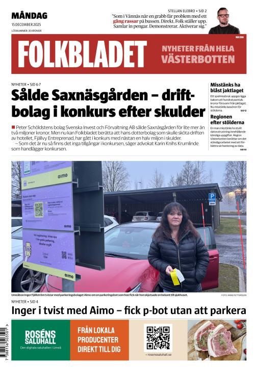 Folkbladet (Västerbotten) (SE) 15.12.2025