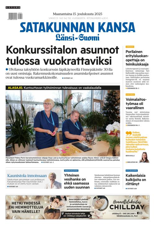 Satakunnan Kansa Länsi-Suomi 15.12.2025