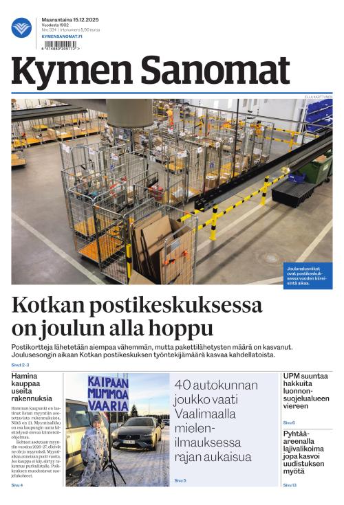Kymen Sanomat 15.12.2025