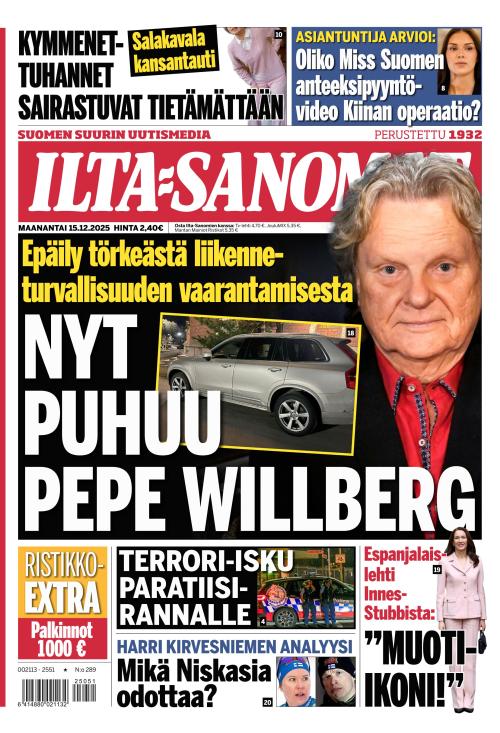 Ilta-Sanomat 15.12.2025
