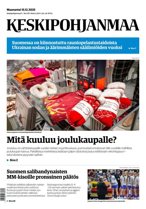 Keskipohjanmaa 15.12.2025
