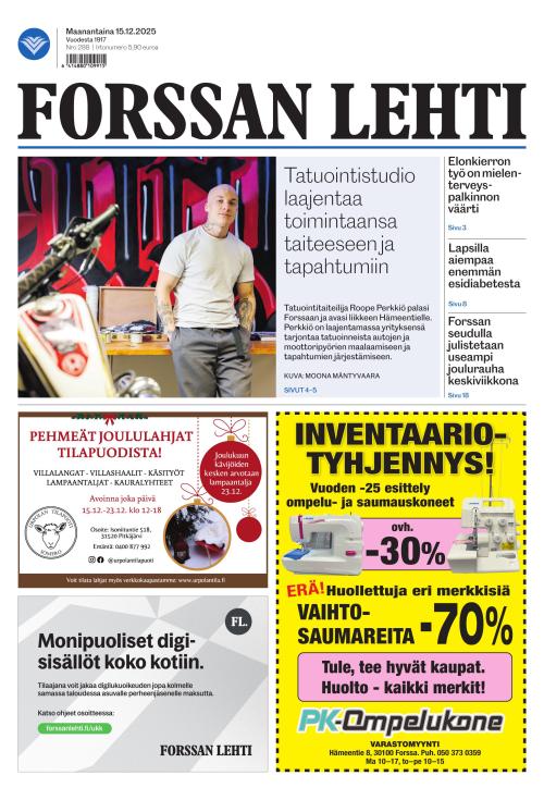 Forssan Lehti 15.12.2025