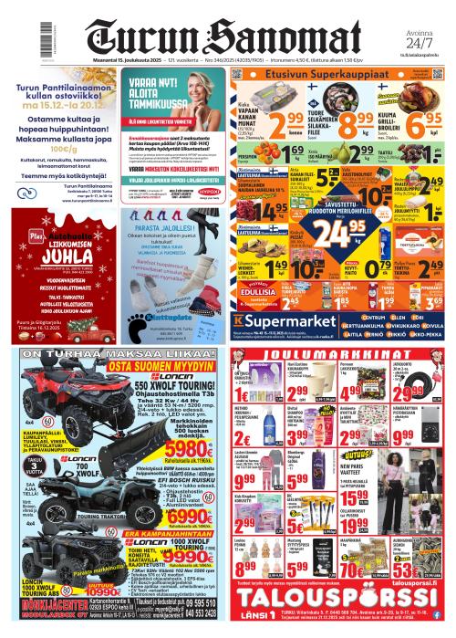 Turun Sanomat 15.12.2025