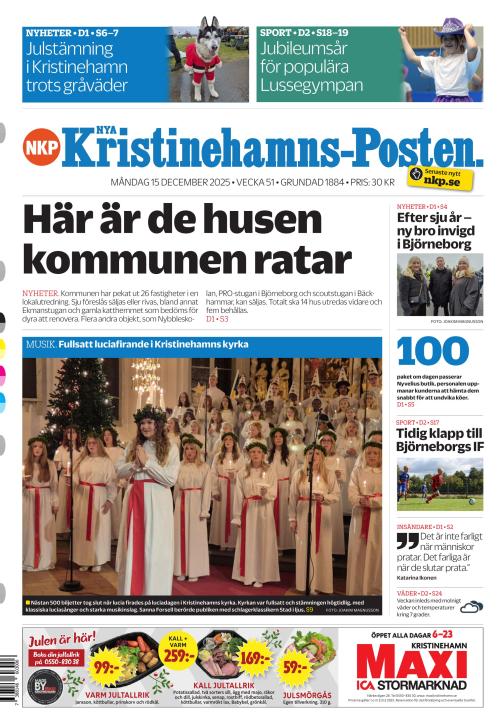Nya Kristinehamns-Posten 15.12.2025