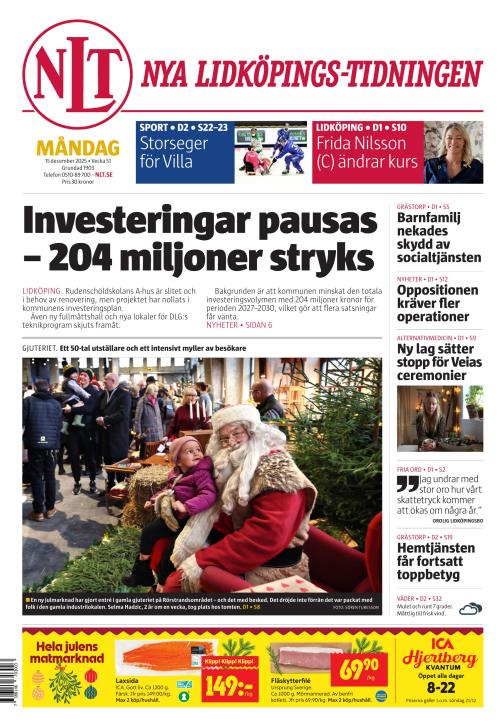 Nya Lidköpings-Tidningen 15.12.2025