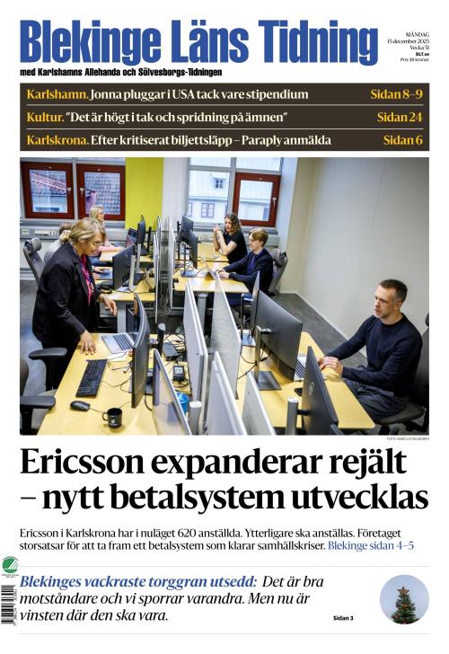 Blekinge Läns Tidning 15.12.2025