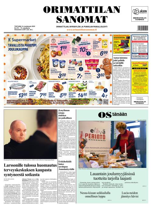 Orimattilan Sanomat 16.12.2025