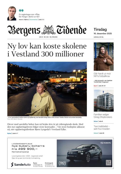Bergens Tidende (NO) 16.12.2025