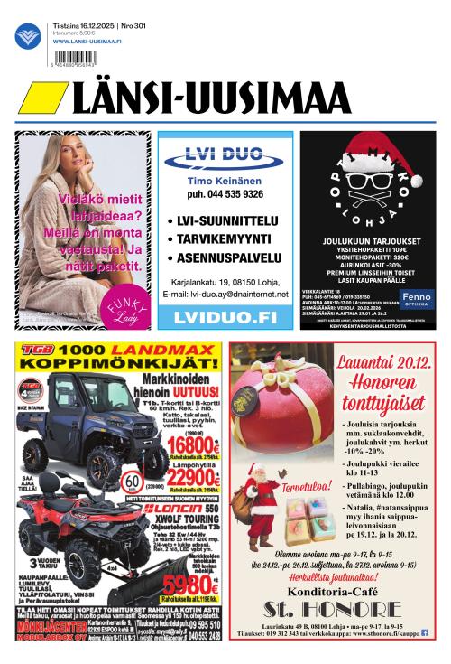 Länsi-Uusimaa 16.12.2025