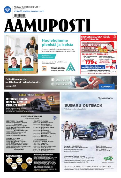 Aamuposti 16.12.2025