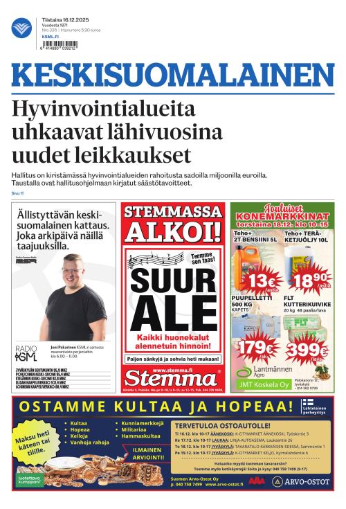 Keskisuomalainen 16.12.2025