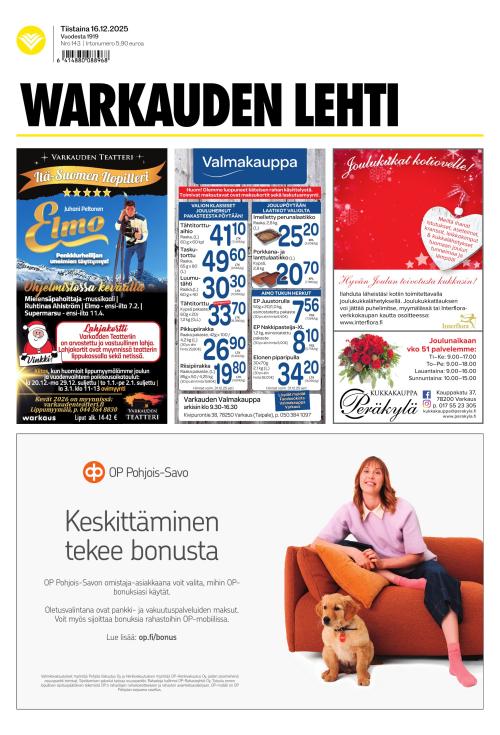 Warkauden Lehti 16.12.2025