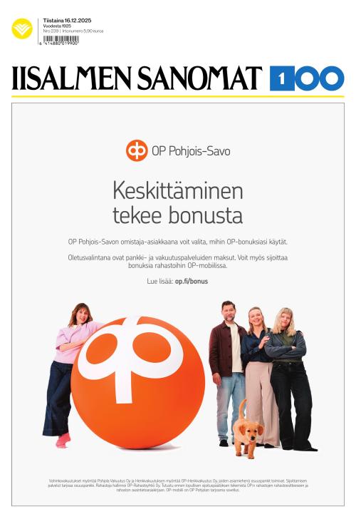 Iisalmen Sanomat 16.12.2025
