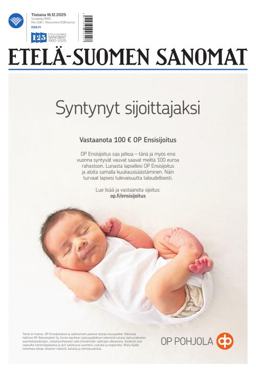 Etelä-Suomen Sanomat 16.12.2025