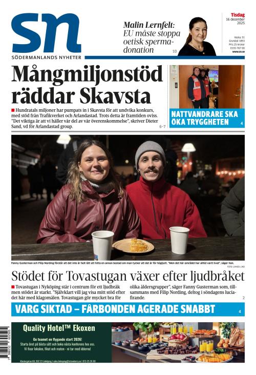 Södermanlands Nyheter 16.12.2025
