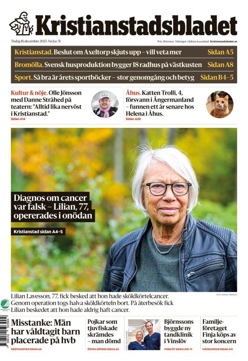 Kristianstadsbladet 16.12.2025