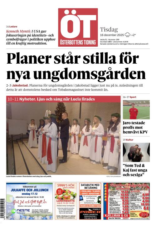 Österbottens Tidning 16.12.2025