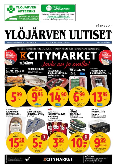 Ylöjärven Uutiset 17.12.2025