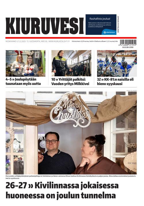 Kiuruvesi-lehti 17.12.2025