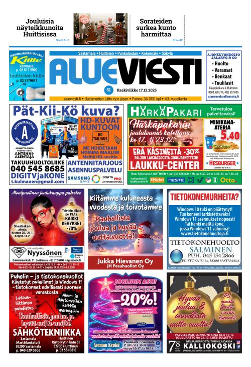 Alueviesti 17.12.2025