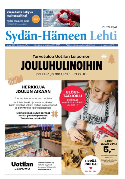Sydän-Hämeen Lehti 17.12.2025