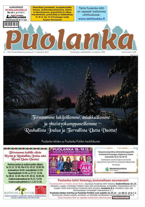 Puolanka-lehti 17.12.2025